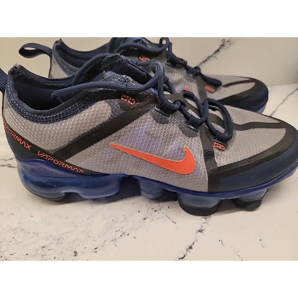 NIKE AIR VAPORMAX 2019‎ (GS) DARK GREY/BLUE ORANGE US SZ 5Y - Picture 3 of 11